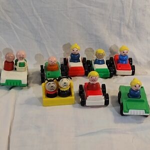 Fisher-Price Colorful Toy Cars Set with Figures